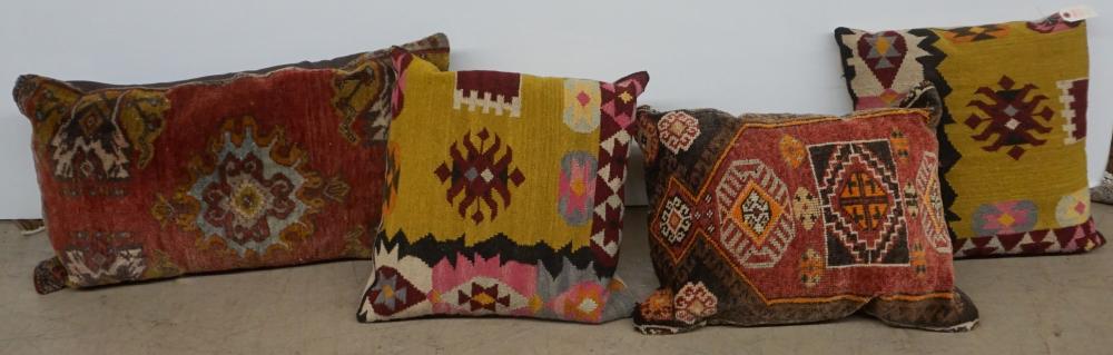 FOUR PERSIAN COVERED THROW