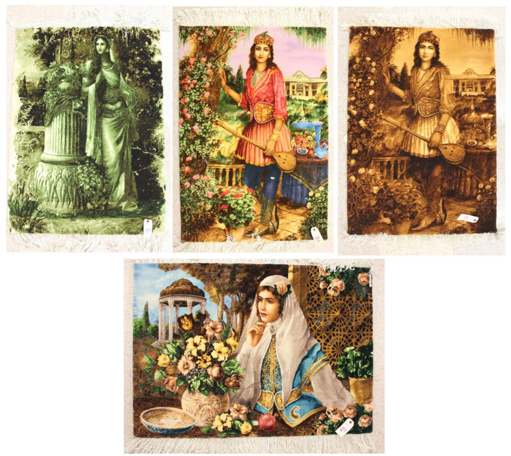 FOUR PERSIAN PICTORIAL (TABLEAU)