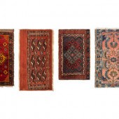 Four Persian Wool Area Rugs
20