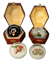 FOUR PERTHSHIRE PAPERWEIGHTS,