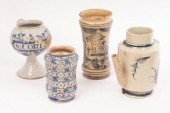 Four pharmacy vessels, 18th Ce