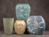 FOUR PHOENIX SCULPTURED ART GL