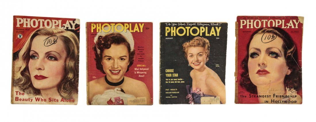 FOUR PHOTOPLAY ANTIQUE