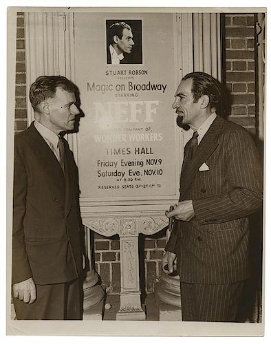FOUR PHOTOS OF MAGICIAN BILL