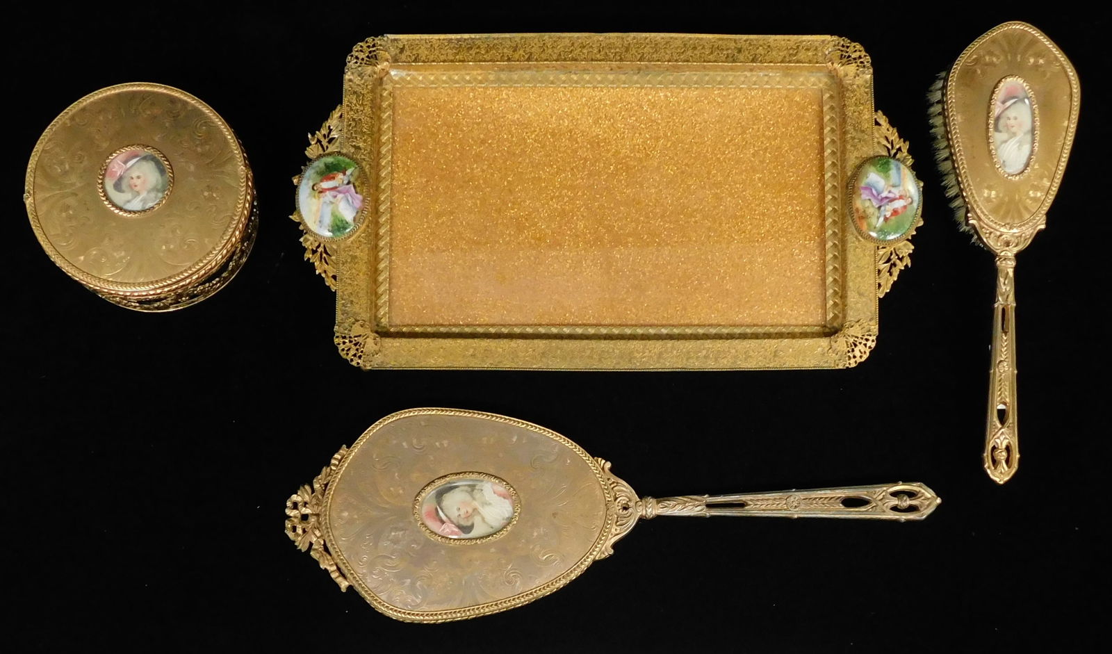 FOUR PIECE 19TH C. CONTINENTAL