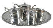 FOUR PIECE AMERICAN COIN SILVE