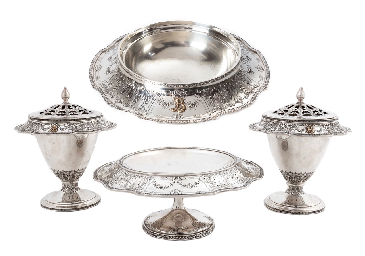 FOUR-PIECE AMERICAN SILVER