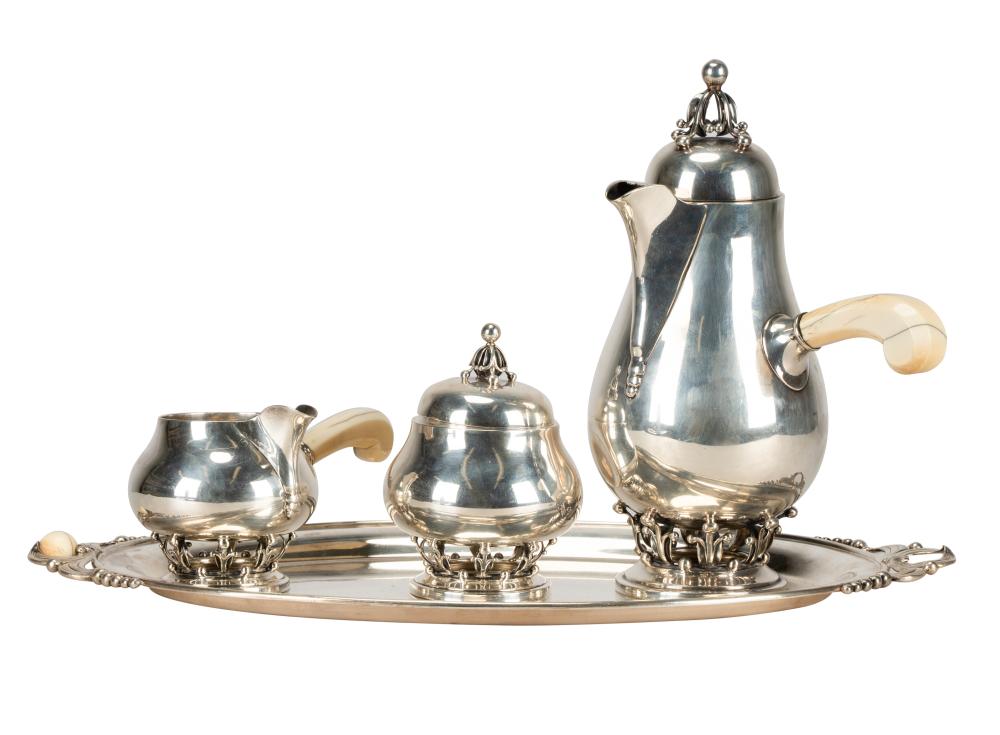 FOUR-PIECE AMERICAN STERLING COFFEE