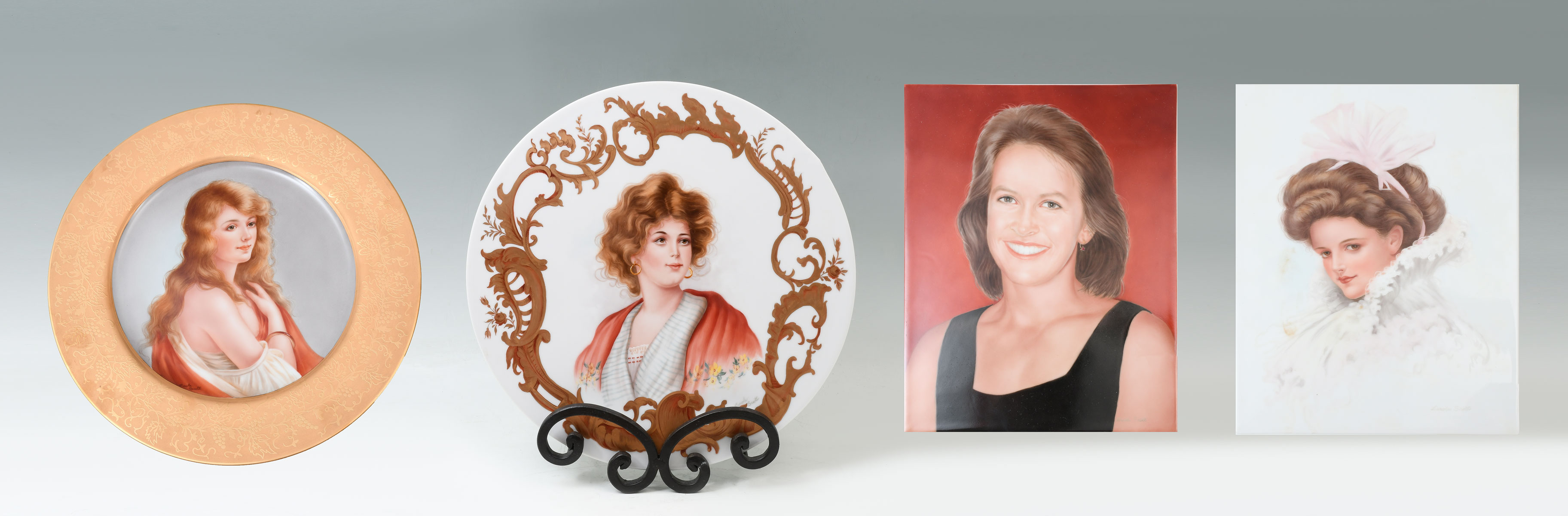 FOUR PIECE CAROLE SCOTT PAINTED