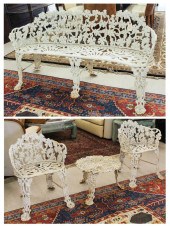 FOUR-PIECE CAST IRON GARDEN SE