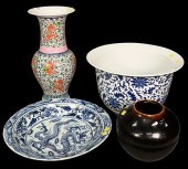 FOUR PIECE CHINESE PORCELAIN G