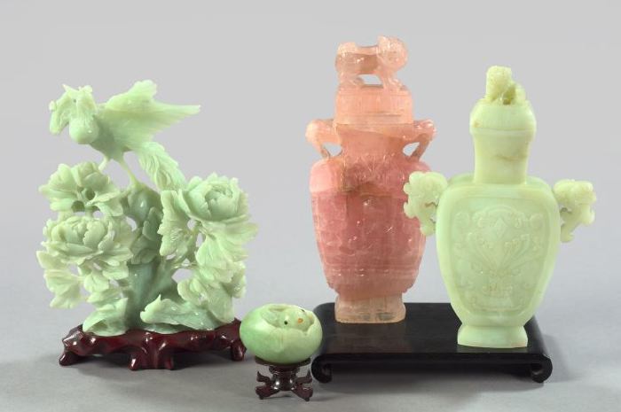 Four-Piece Collection of Carved