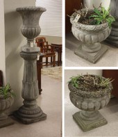 FOUR-PIECE CONCRETE GARDEN PLA