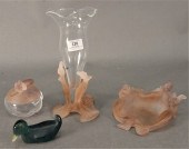 FOUR PIECE DAUM PLATE DEVERRE
