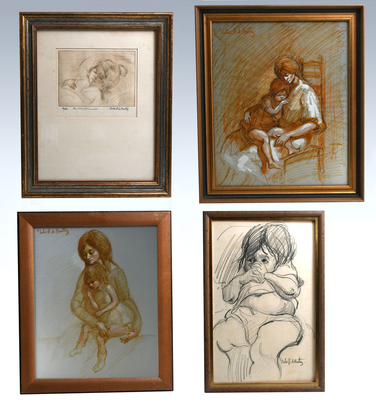 FOUR PIECE DULCE BEATRIZ ARTWORK