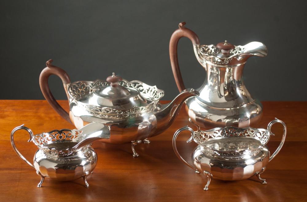 FOUR-PIECE ENGLISH STERLING
