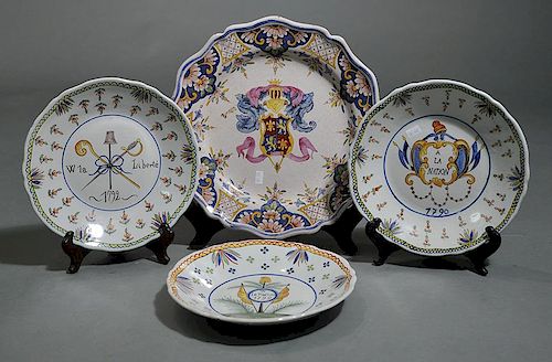 FOUR PIECE FAIENCE/DELFT