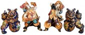 FOUR PIECE FIGURAL CERAMIC GRO