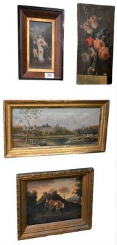 FOUR PIECE FRAMED LOTFour Piec