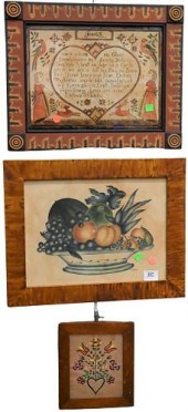 FOUR PIECE FRAMED LOTFour Piec