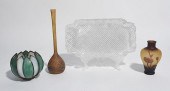 FOUR PIECE GLASS LOTFour piece