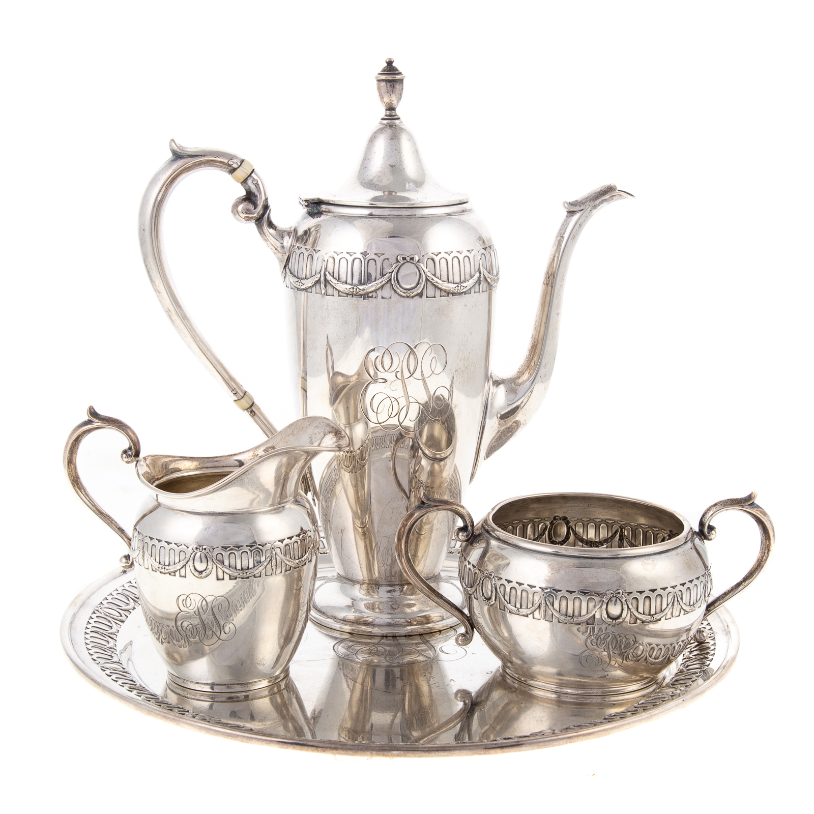 FOUR-PIECE GORHAM STERLING COFFEE