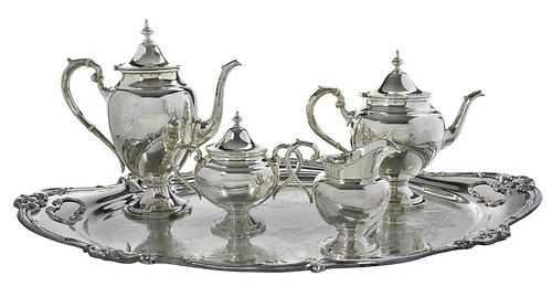FOUR PIECE GORHAM STERLING TEA