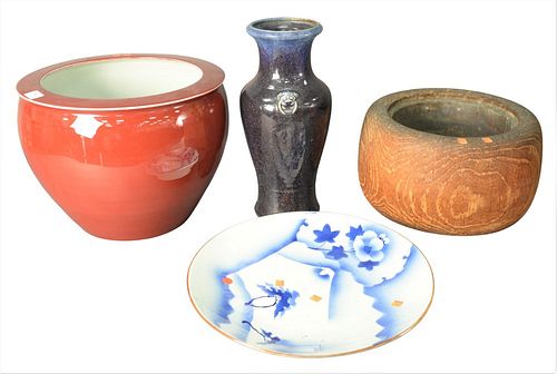 FOUR PIECE GROUP OF ASIAN ITEMS, TO