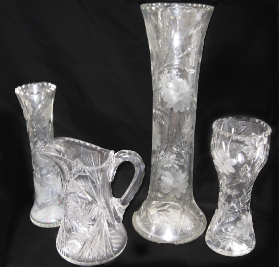 Four-Piece Group of Glassware, 