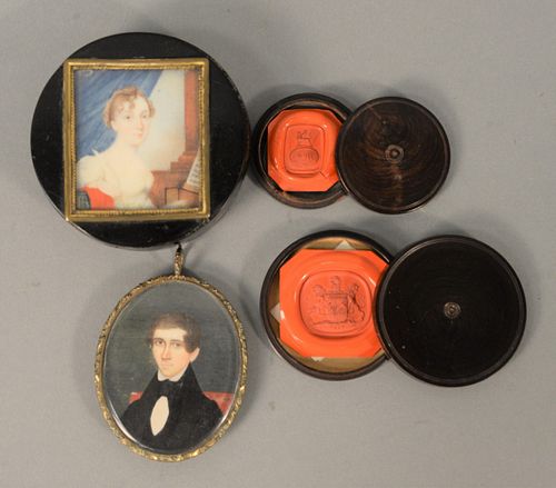 FOUR PIECE GROUP TO INCLUDE, OVAL