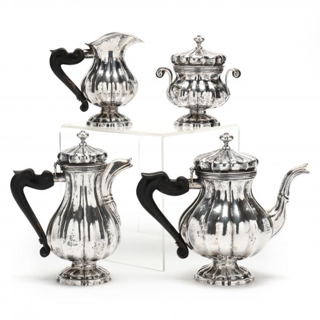 FOUR PIECE ITALIAN .800 SILVER