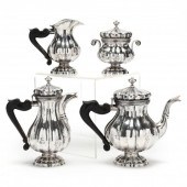 FOUR PIECE ITALIAN .800 SILVER