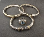 FOUR PIECE ITALIAN SILVER AND