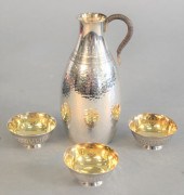 FOUR PIECE JAPANESE SILVER SAK