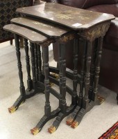 FOUR-PIECE JAPANNED LACQUER NE