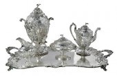 FOUR PIECE KIRK COIN SILVER TE