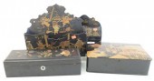 FOUR PIECE LOT OF JAPANESE BOX