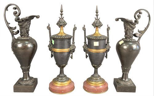 FOUR PIECE LOT, TO INCLUDE A PAIR