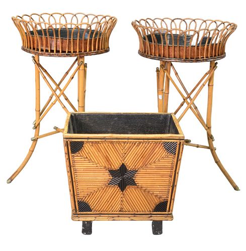 FOUR PIECE LOT TO INCLUDE PAIR