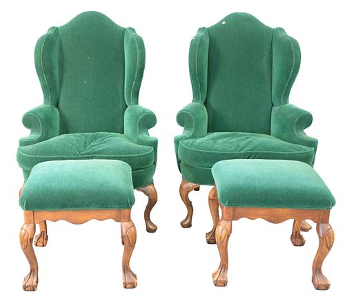 FOUR PIECE LOT, TO INCLUDE PAIR