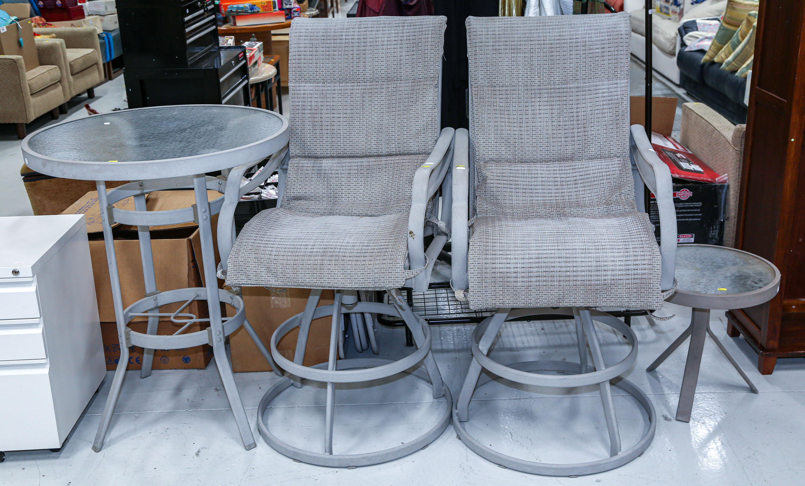 FOUR-PIECE METAL FRAMED PATIO SET