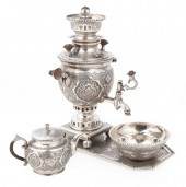 FOUR PIECE MINIATURE SILVERPLA