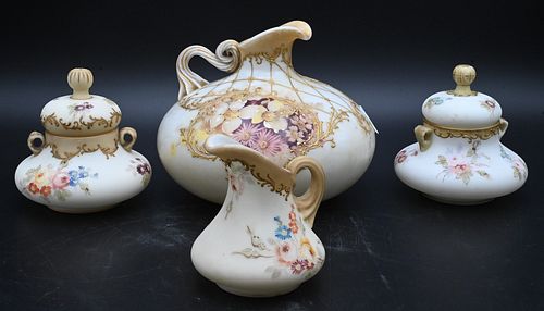 FOUR PIECE MT. WASHINGTON GLASS