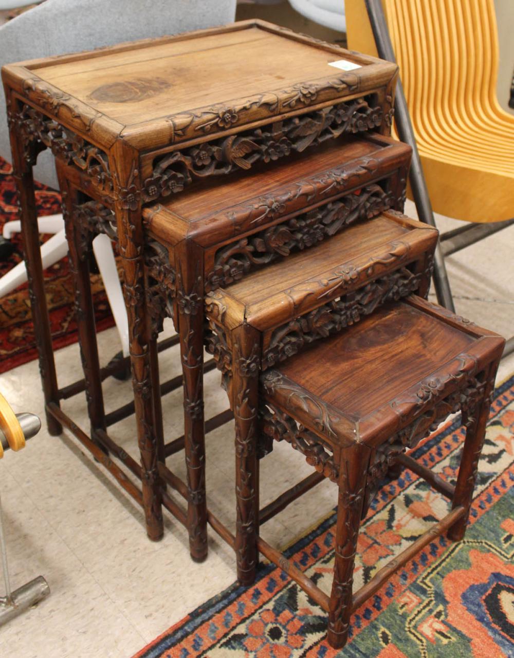 FOUR-PIECE NESTING TABLE