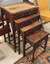 FOUR-PIECE NESTING TABLE SETFO