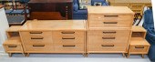 FOUR-PIECE OAK BEDROOM SET Cir