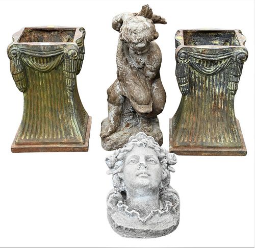 FOUR PIECE OUTDOOR LOT, TO