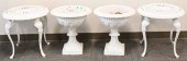 FOUR PIECE PAINTED OUTDOOR LOT