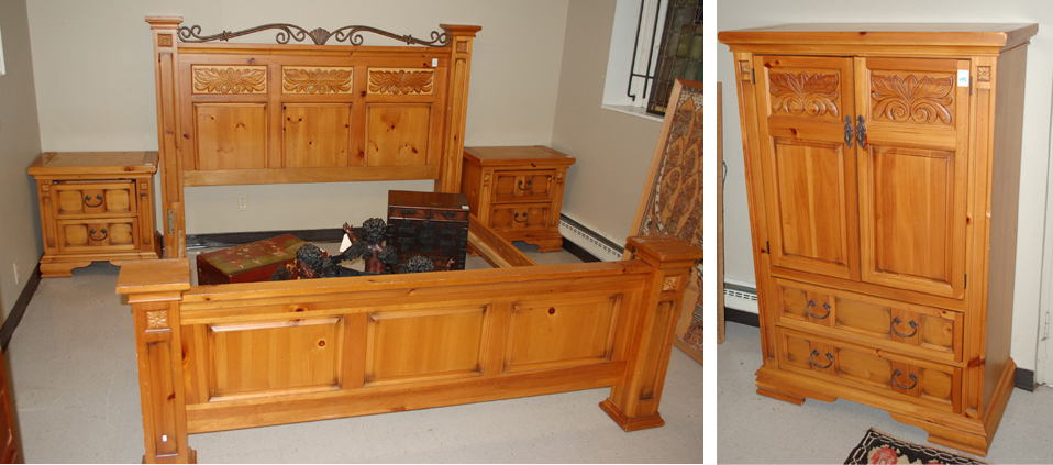 FOUR-PIECE PINE BEDROOM SET