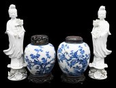 FOUR PIECE PORCELAIN GROUPFour